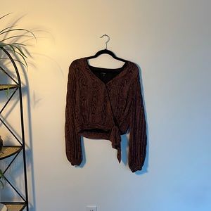 Dynamite purple snake print blouse size medium